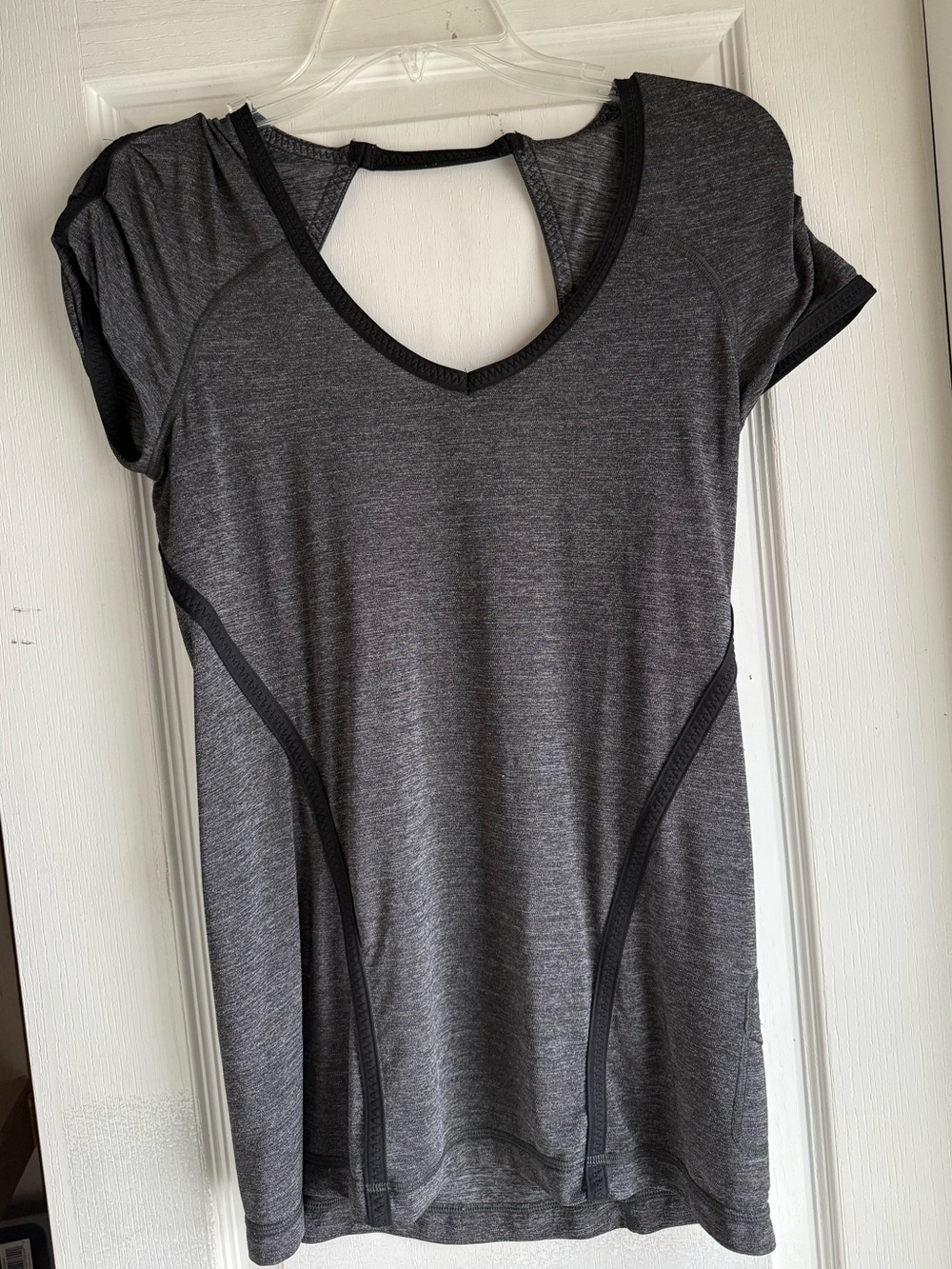 lululemon athletica Dark Heather Gray V‑Neck Active Tunic